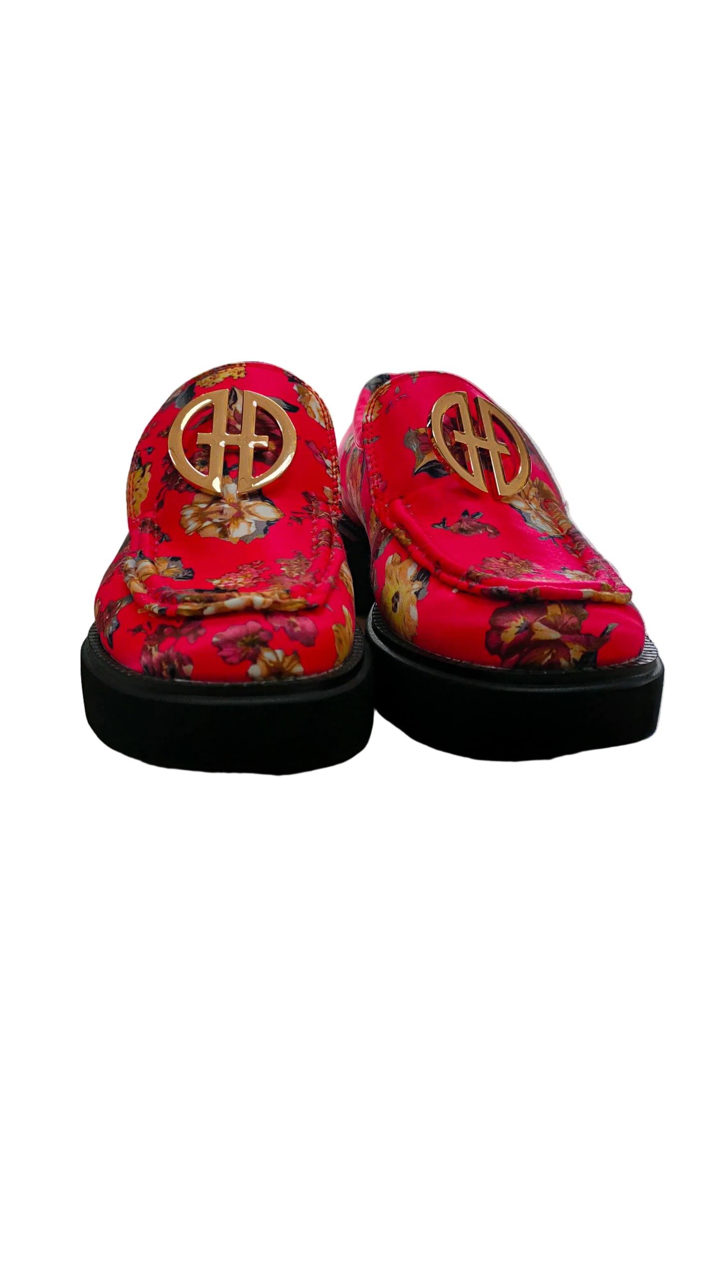 PRE OWNED Alfie & Evie Pink Floral Loafers