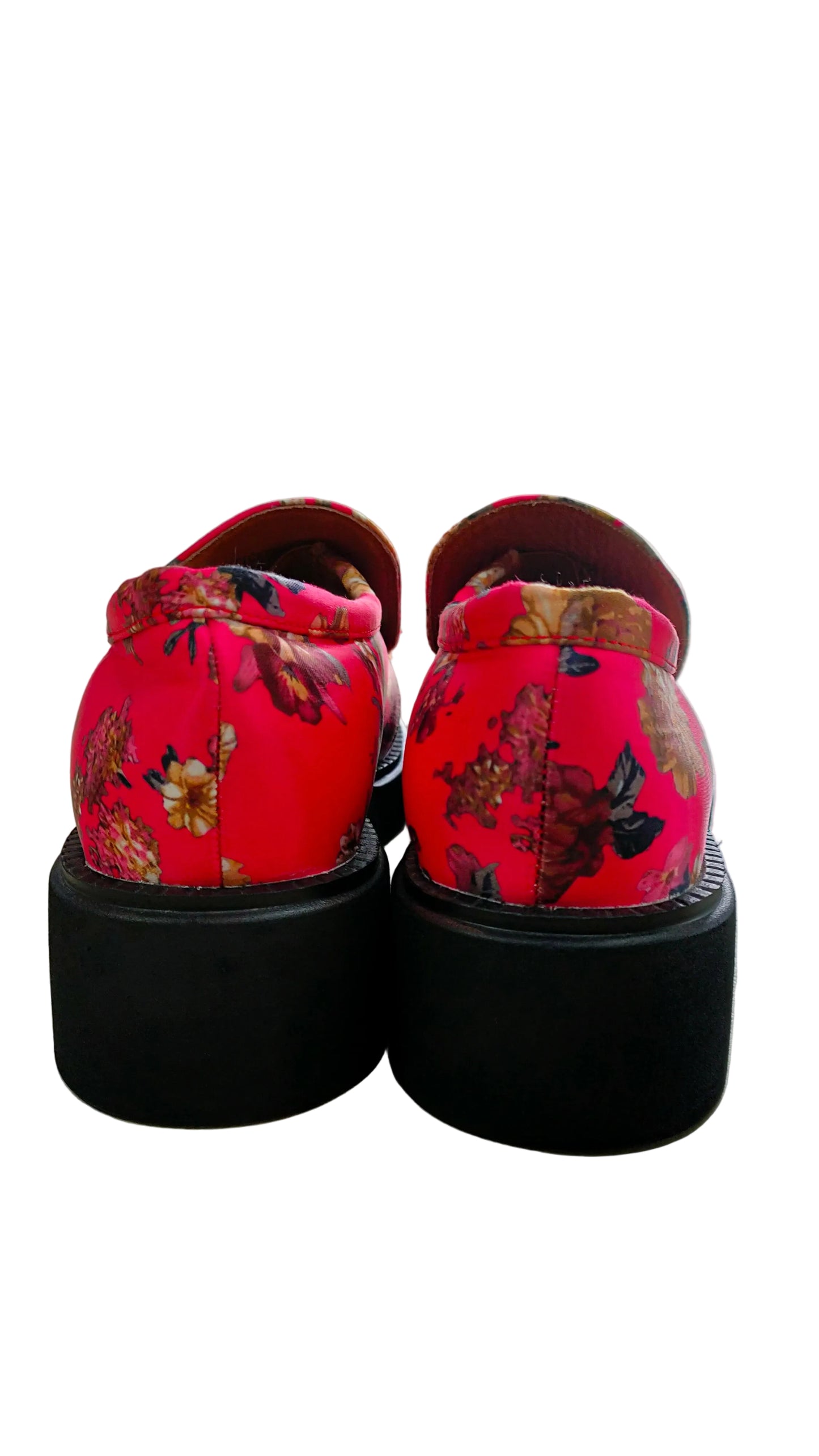 PRE OWNED Alfie & Evie Pink Floral Loafers