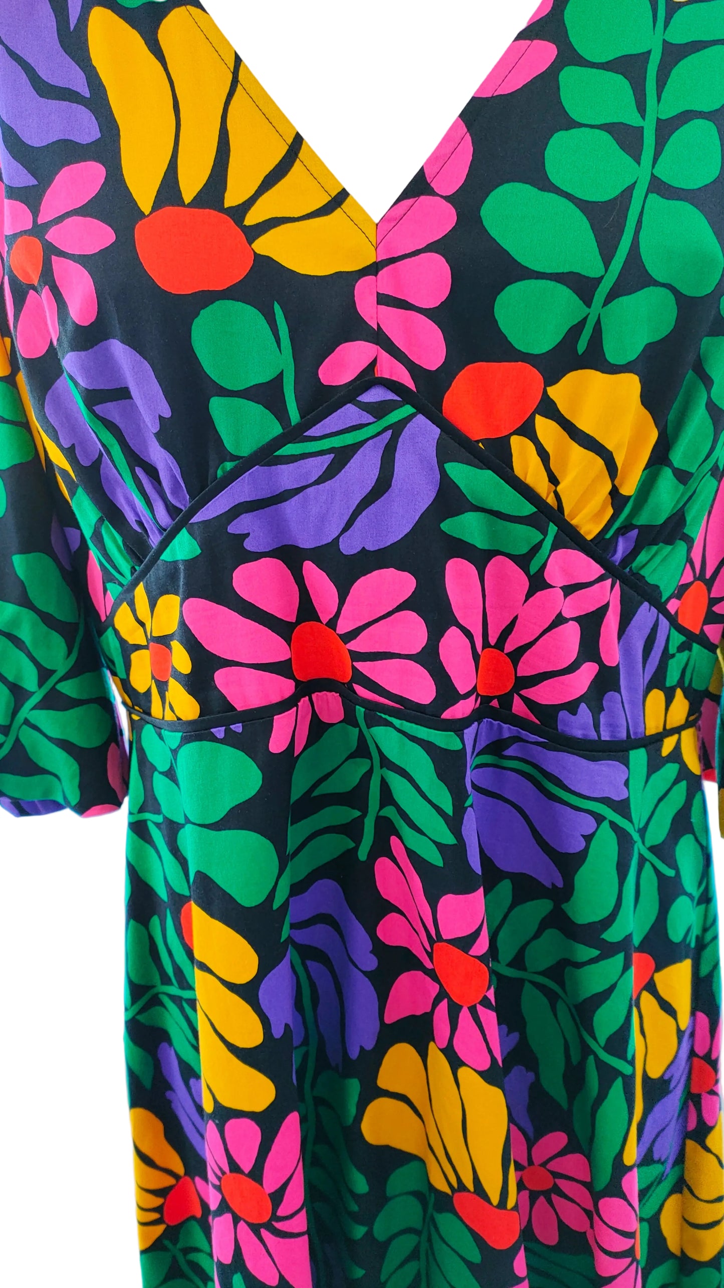 PRE OWNED Gorman Floral V Neck Dress