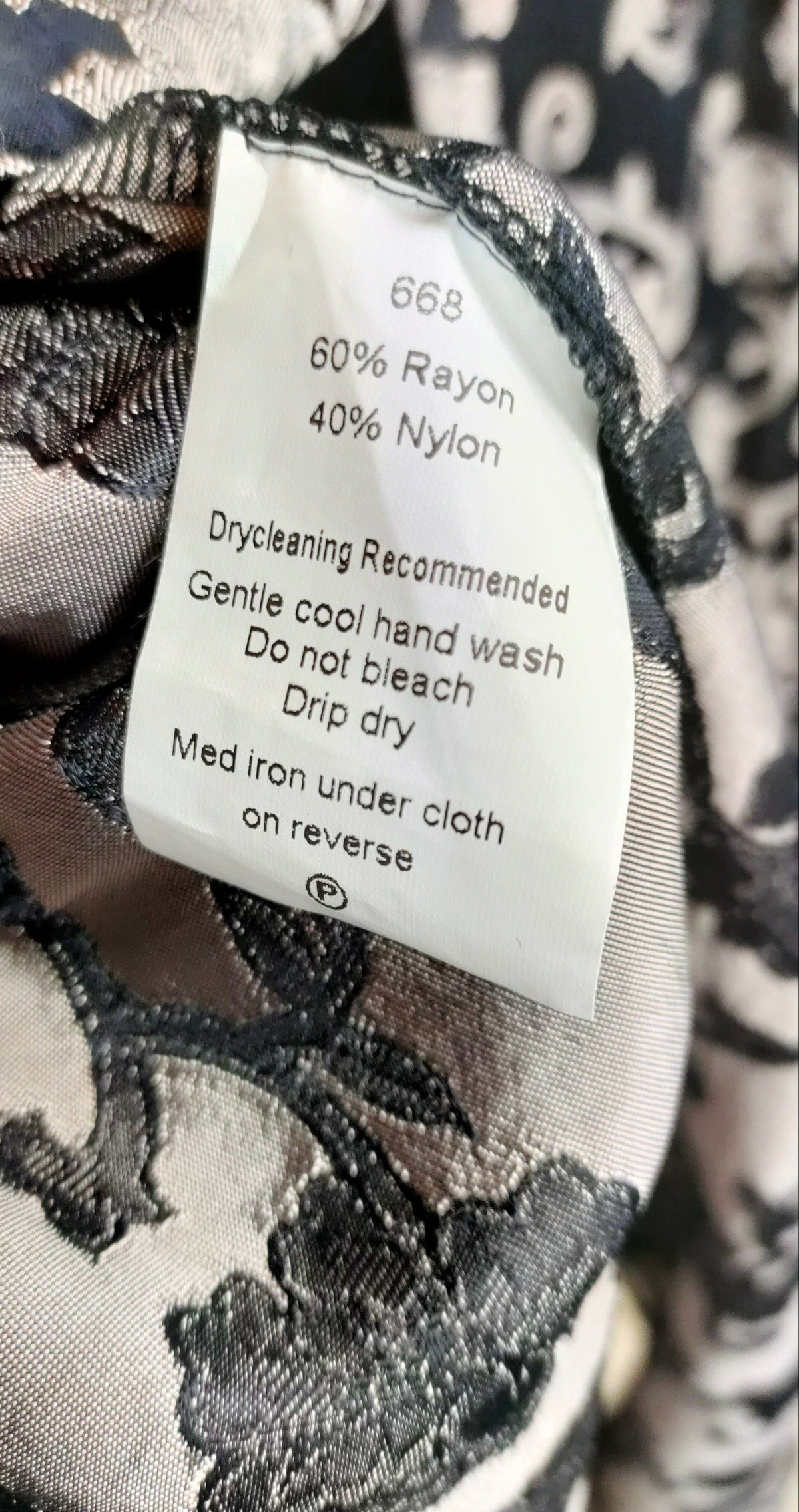 PRE OWNED Zardi Floral Jacquard Coat