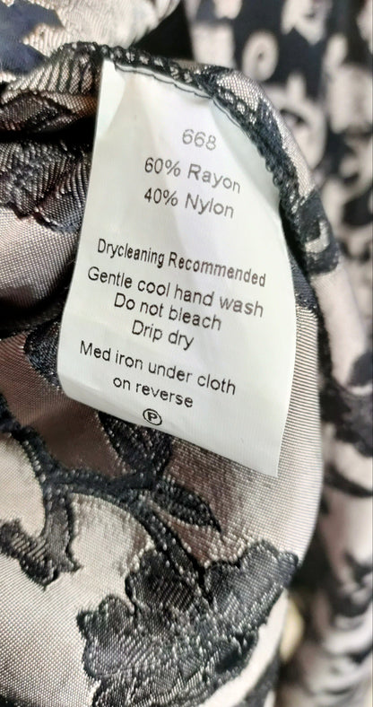 PRE OWNED Zardi Floral Jacquard Coat