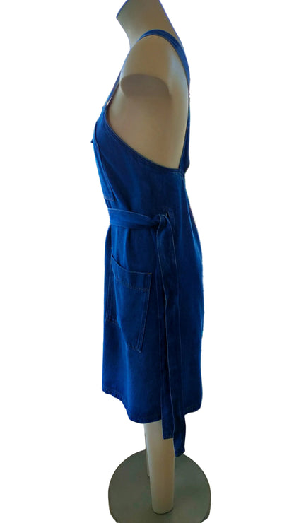 PRE OWNED Sessùn Bella Mano Denim Pinafore Dress