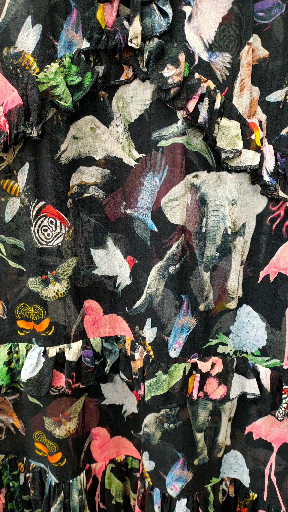 PRE OWNED Trelise Cooper Florence and the Dream Silk Animal Print Dress