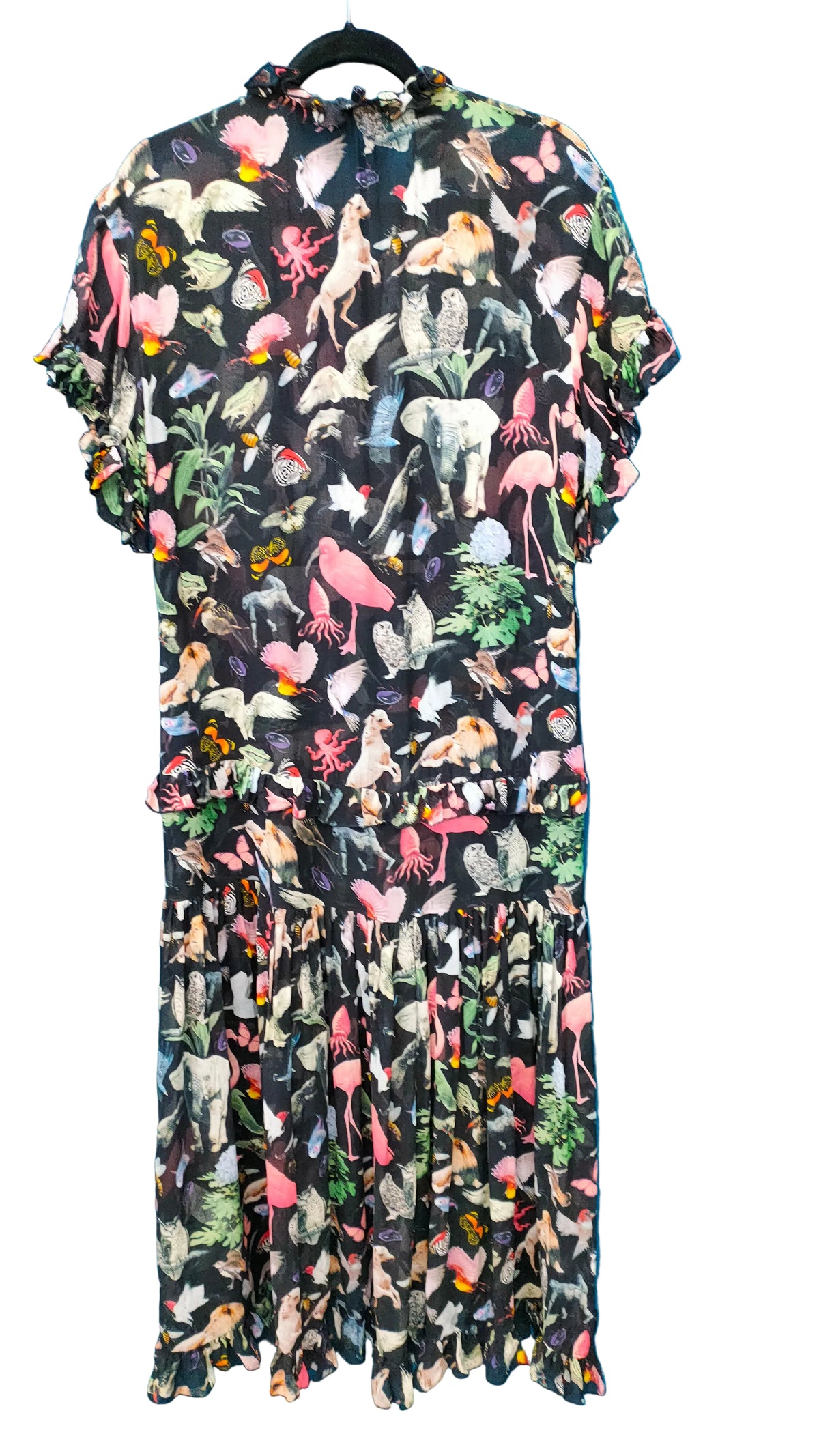 PRE OWNED Trelise Cooper Florence and the Dream Silk Animal Print Dress