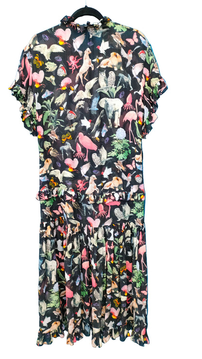 PRE OWNED Trelise Cooper Florence and the Dream Silk Animal Print Dress
