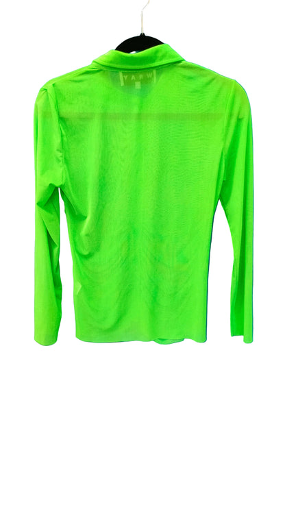 PRE OWNED Wray Green Ruched Button-Front Shirt