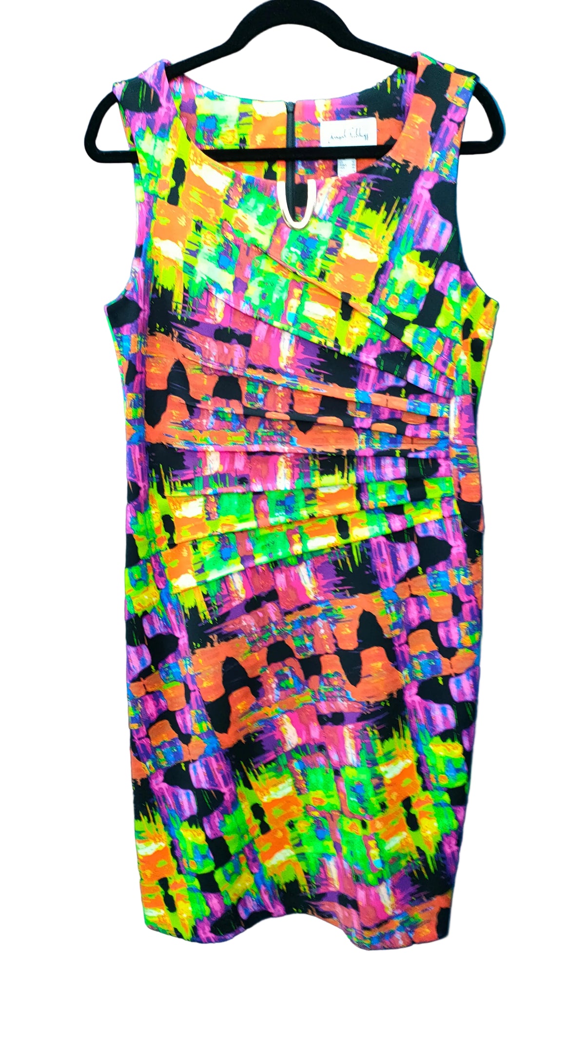PRE OWNED Joseph Ribkoff Multicolour Abstract Print Dress