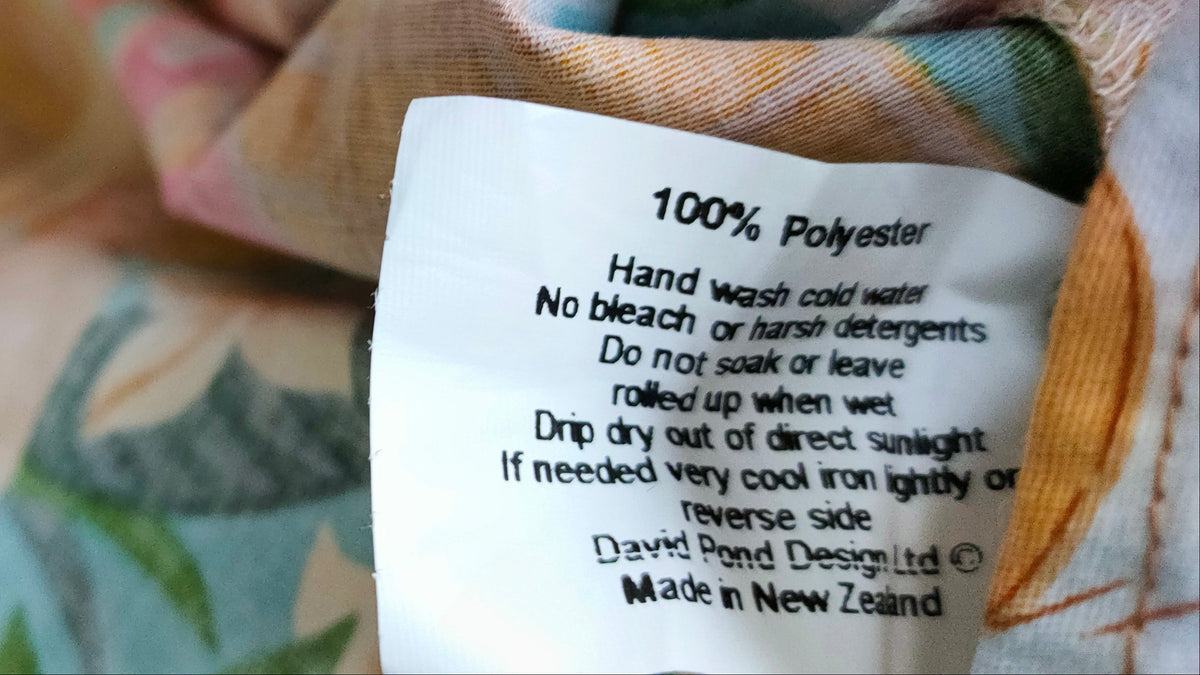 PRE OWNED David Pond Tropical Pin-Up Print Dress
