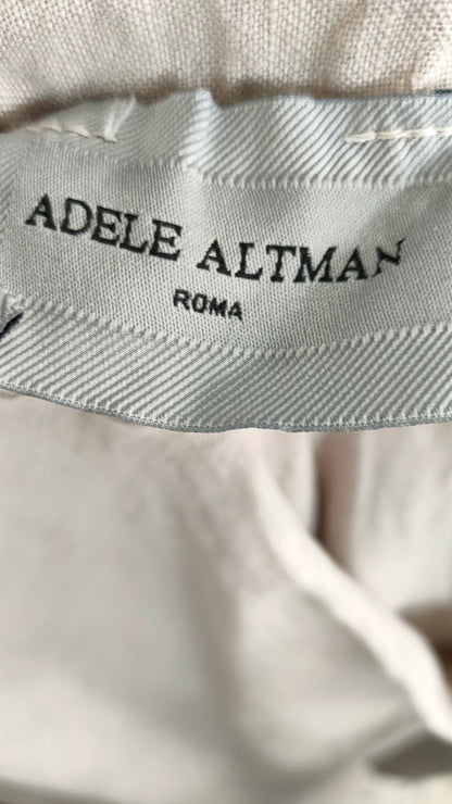PRE OWNED Adele Altman Linen Skirt - Ecru