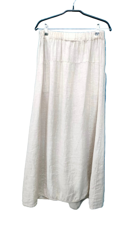 PRE OWNED Adele Altman Linen Skirt - Ecru