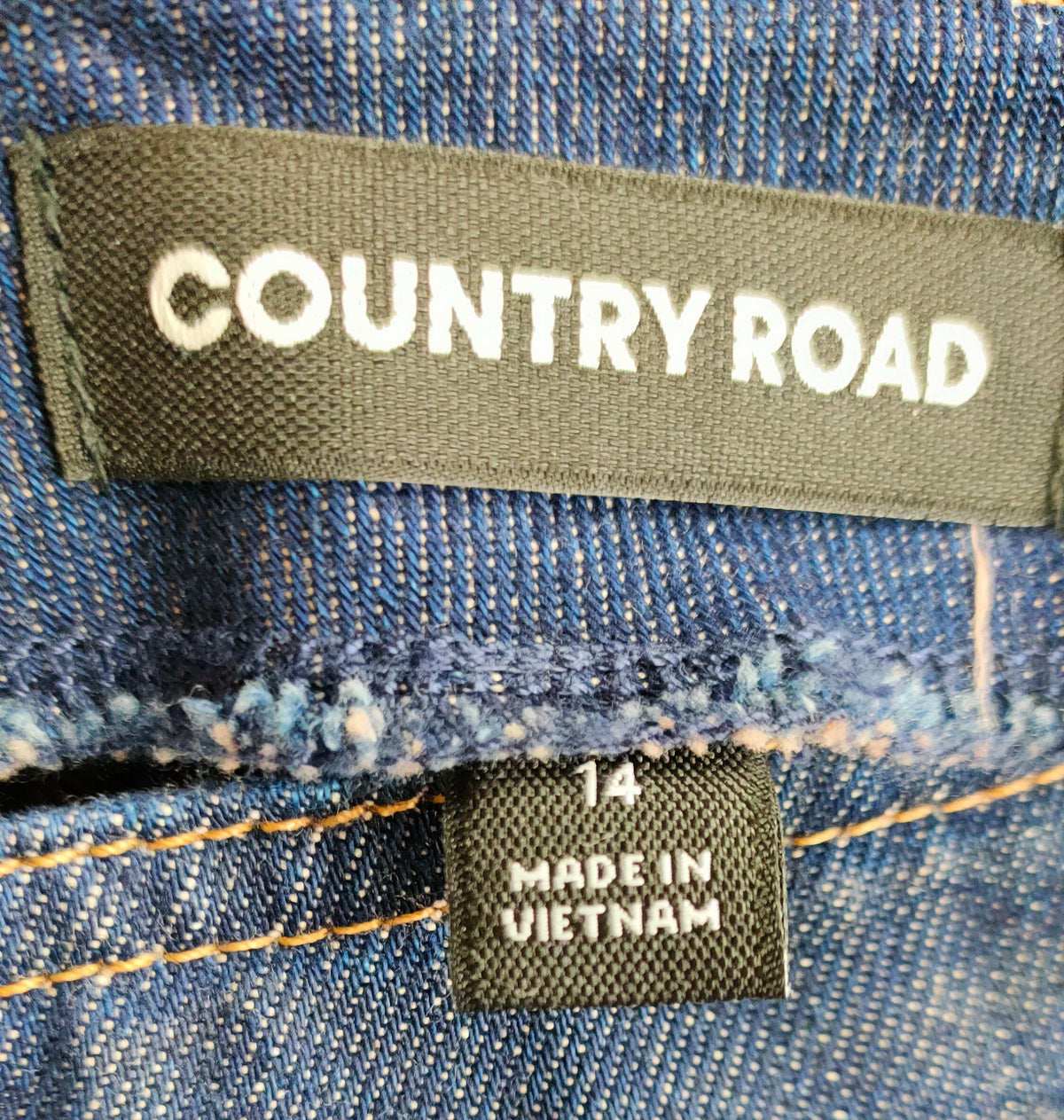 PRE OWNED Country Road Navy Denim Skirt