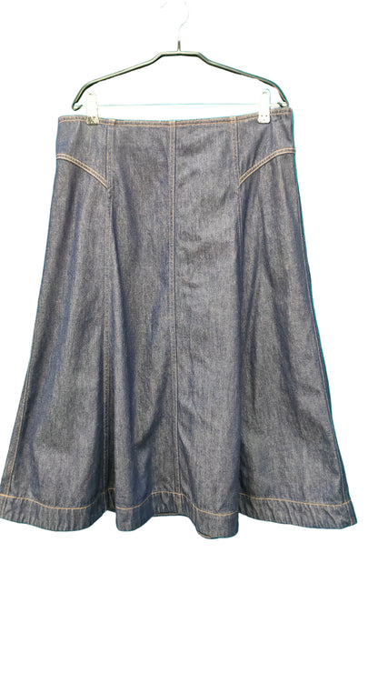 PRE OWNED Country Road Navy Denim Skirt