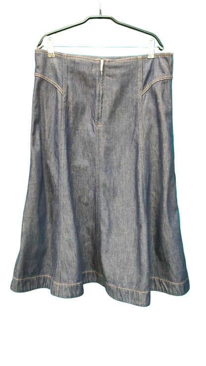 PRE OWNED Country Road Navy Denim Skirt