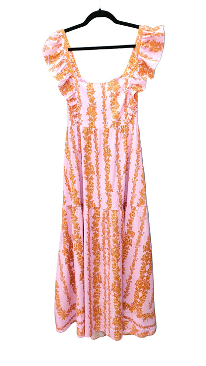 PRE OWNED Kivari Mauve Pink Floral Maxi Dress