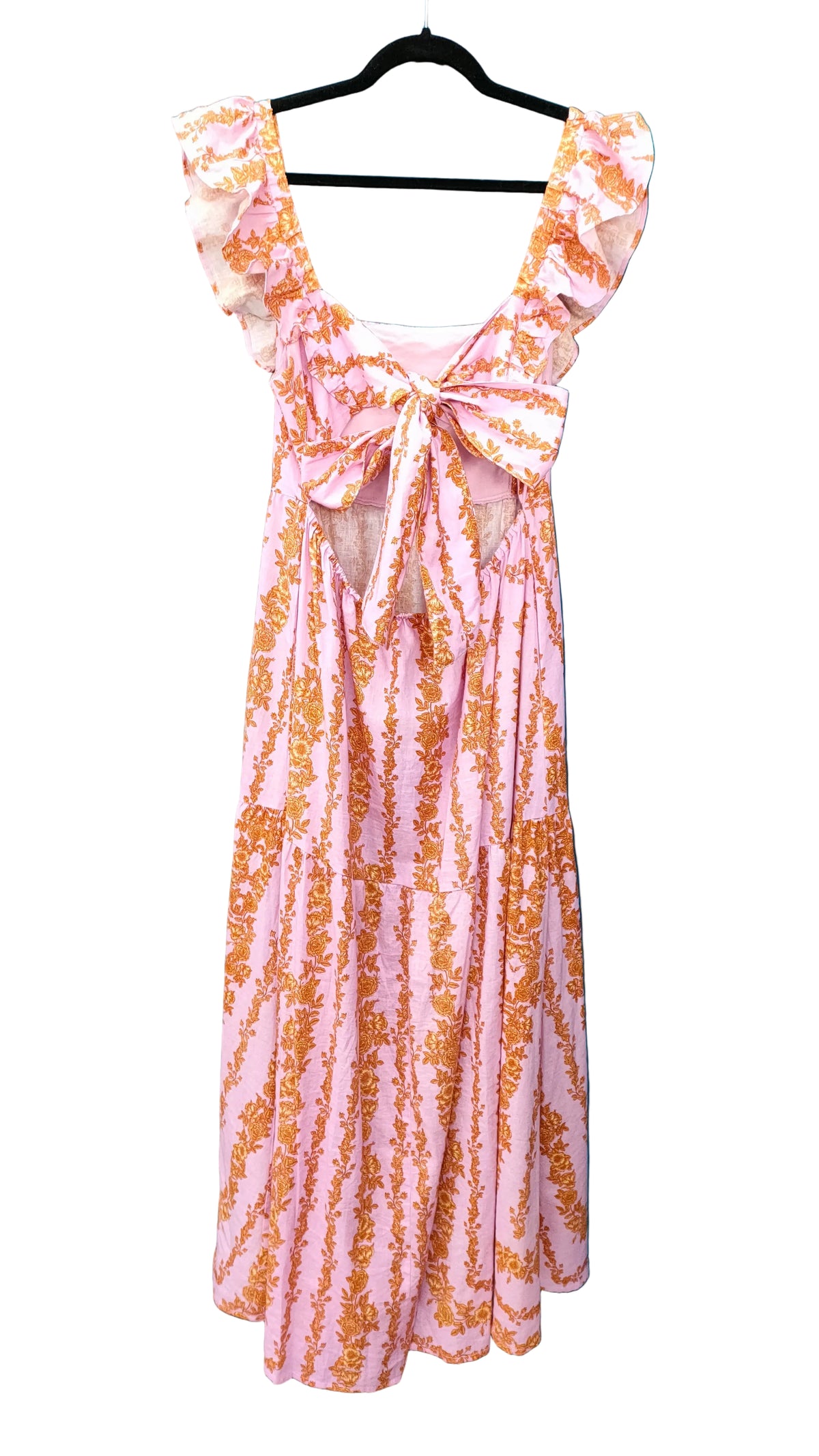 PRE OWNED Kivari Mauve Pink Floral Maxi Dress