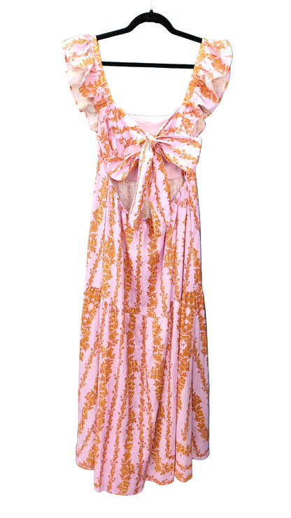 PRE OWNED Kivari Mauve Pink Floral Maxi Dress