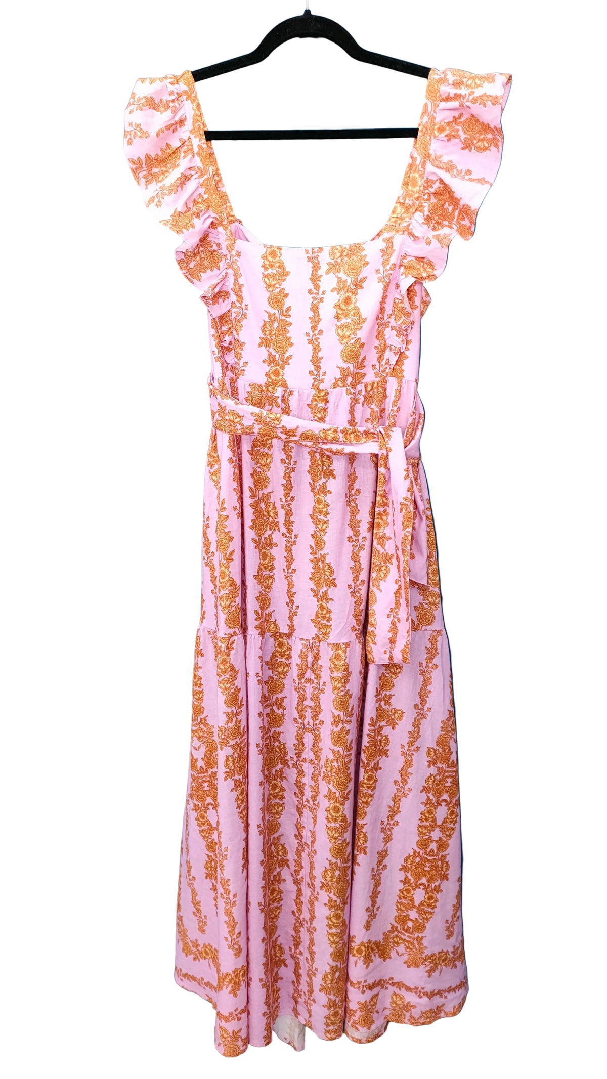 PRE OWNED Kivari Mauve Pink Floral Maxi Dress