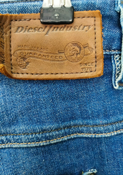 PRE OWNED Diesel Fayza Blue Wash Jeans