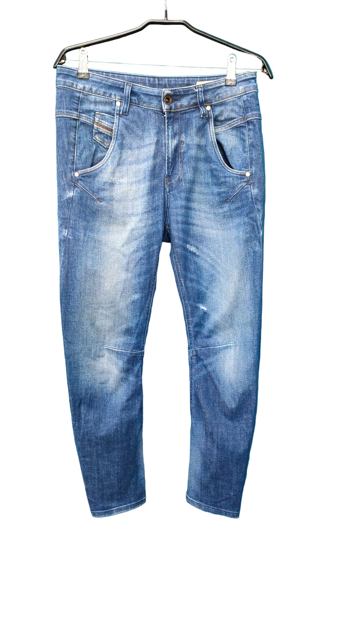 PRE OWNED Diesel Fayza Blue Wash Jeans
