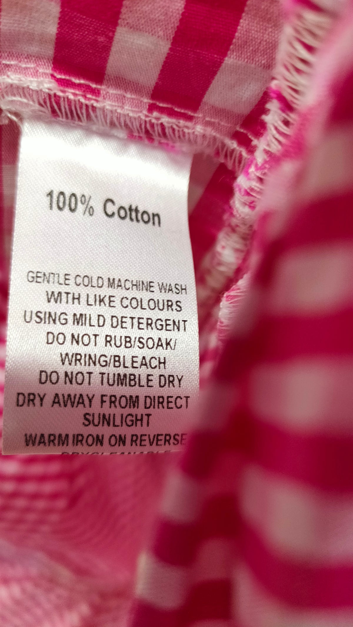 PRE OWNED Madly Sweetly Pink and White Gingham Dress
