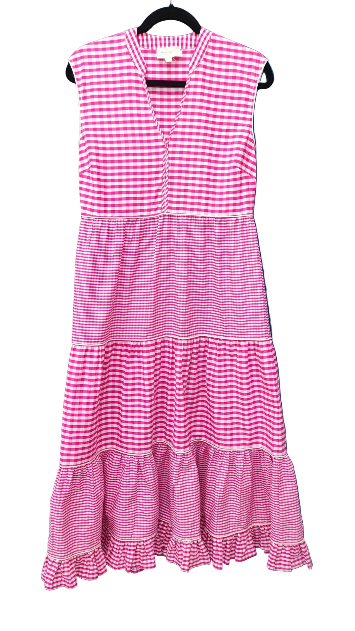 PRE OWNED Madly Sweetly Pink and White Gingham Dress