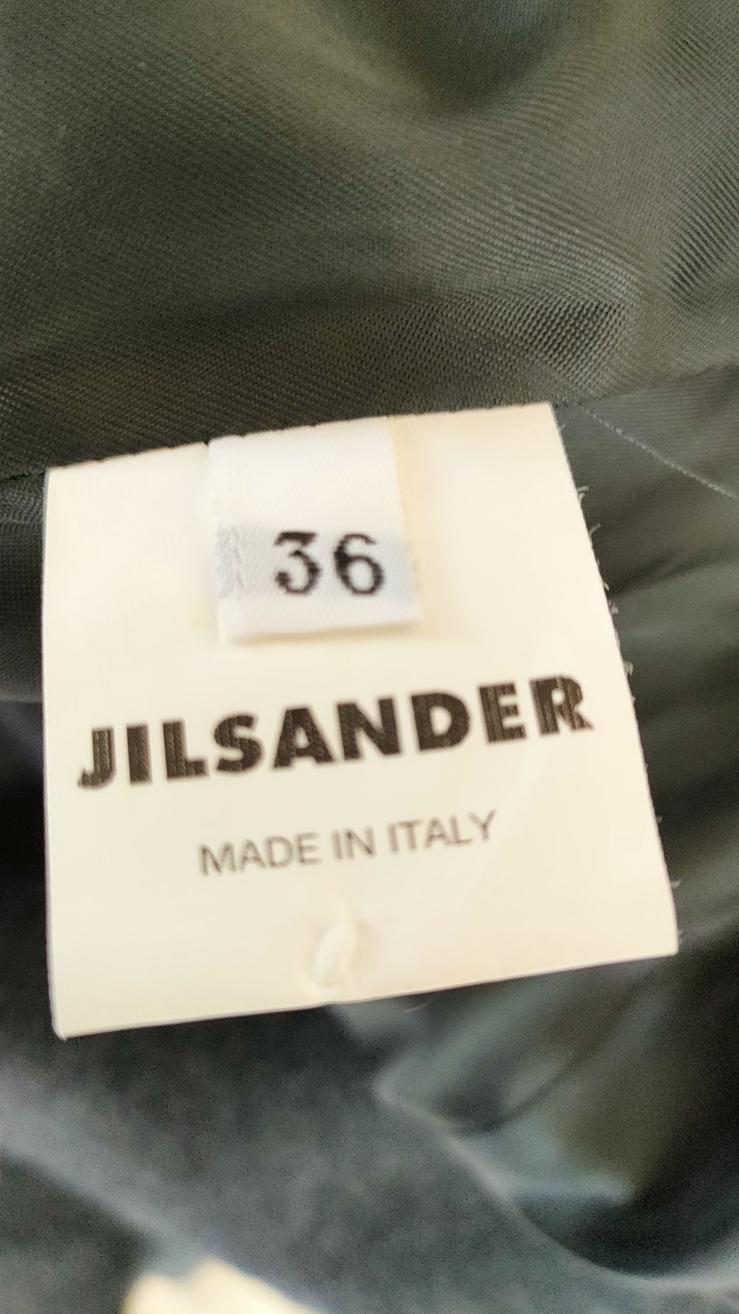 PRE OWNED Jil Sander Wool Coat in Charcoal Grey