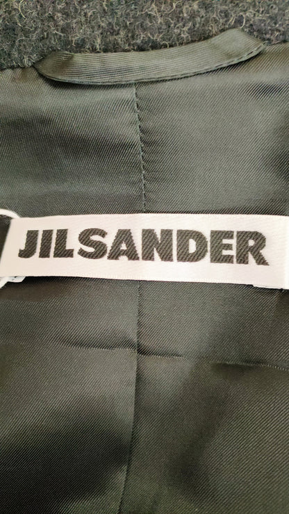 PRE OWNED Jil Sander Wool Coat in Charcoal Grey