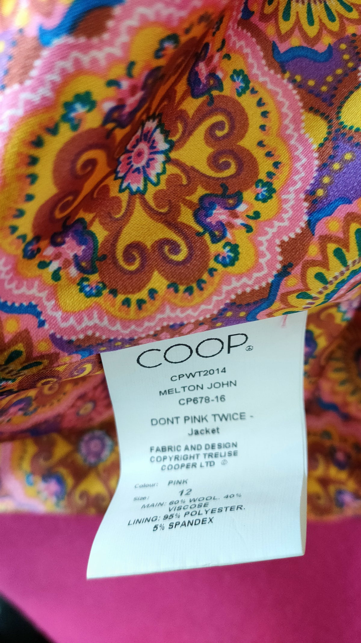 PRE OWNED Coop by Trelise Cooper Coat - Pink