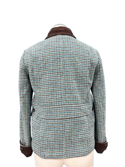 PRE OWNED Lefin London Teal Houndstooth Jacket