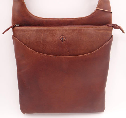 Second Nature Leather Sling Bag  - Tan #ST29