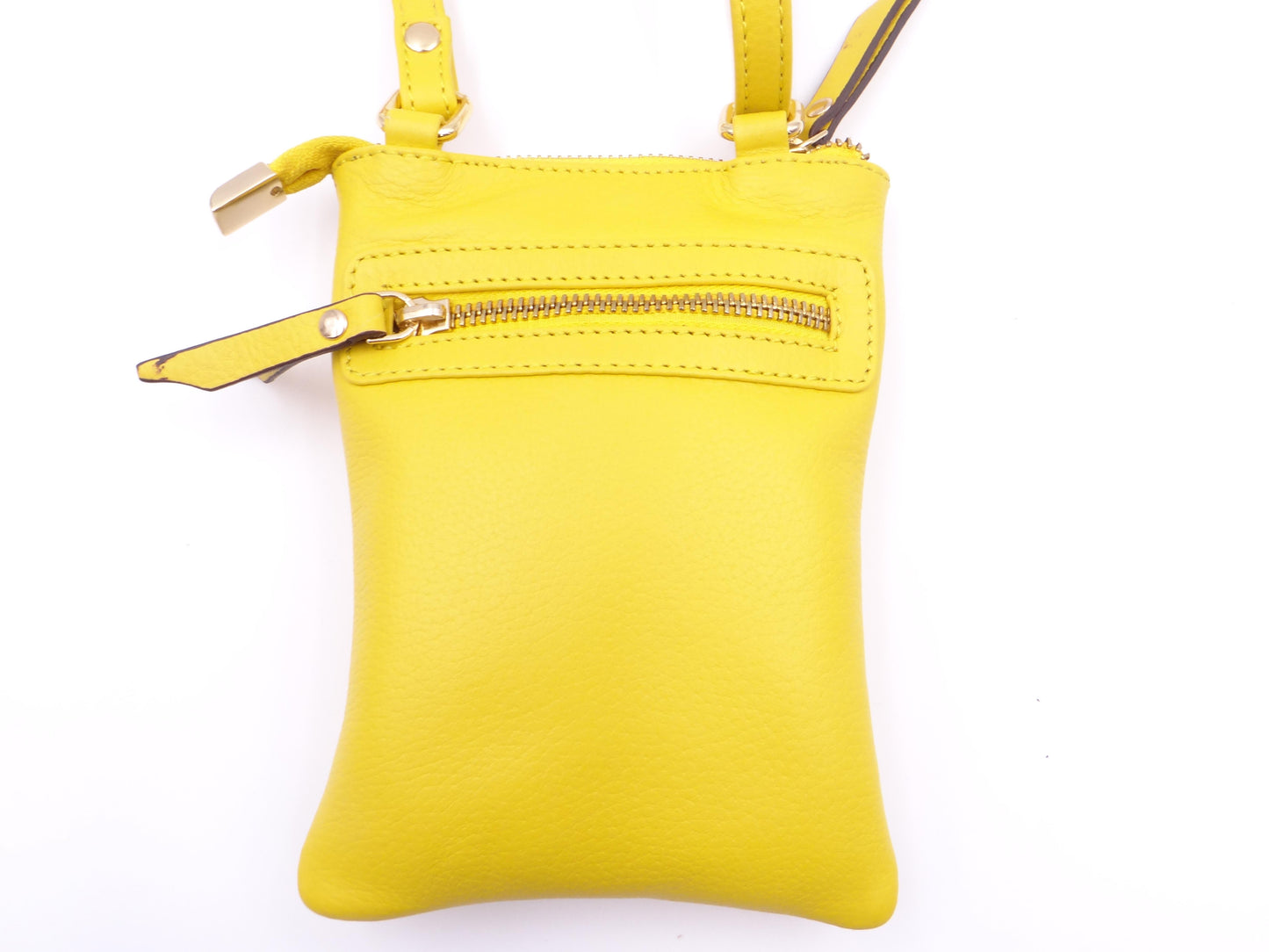 Second Nature Leather Small Cross Body Bag  - Buttercup  #ST57