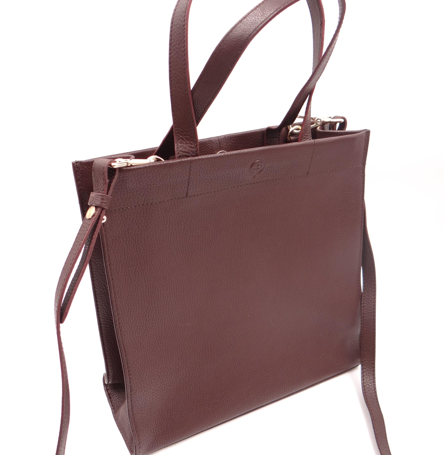 Second Nature Leather Medium Square Tote -  Toffee #ST68