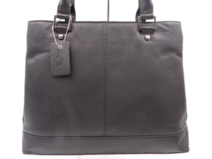 Second Nature Leather Large Tote - Black YK13