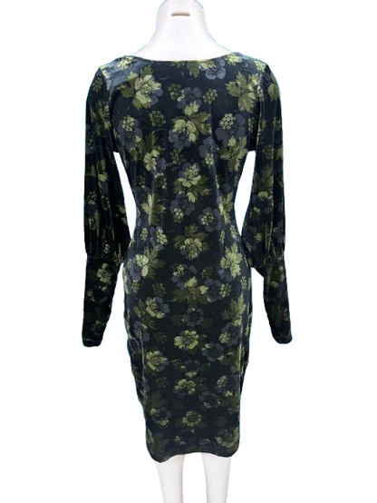 PRE OWNED "Amber Velvet Dress - Olive" by Annah Stretton