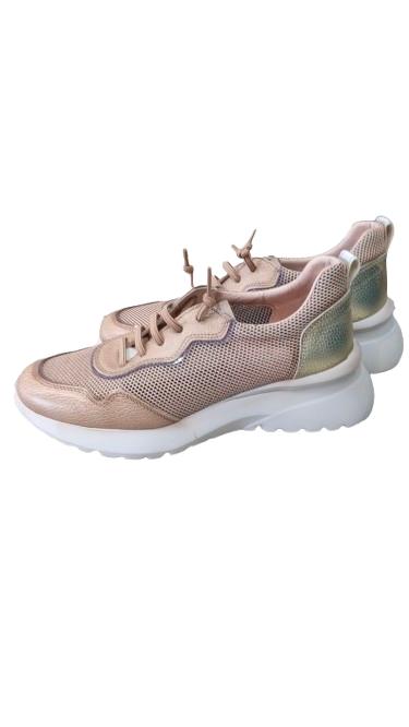 Hispanitas rose gold sneakers side view