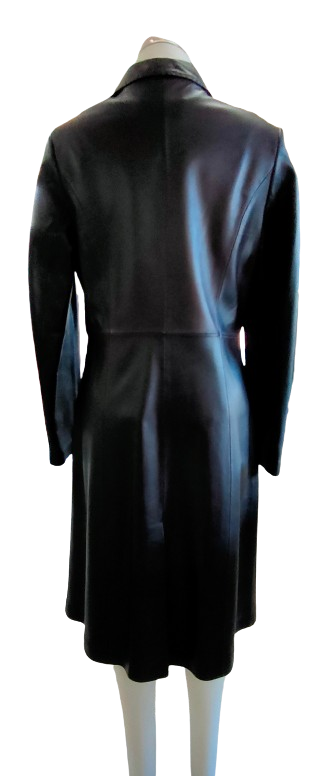 PRE OWNED Bella by Zizis Black Leather Coat