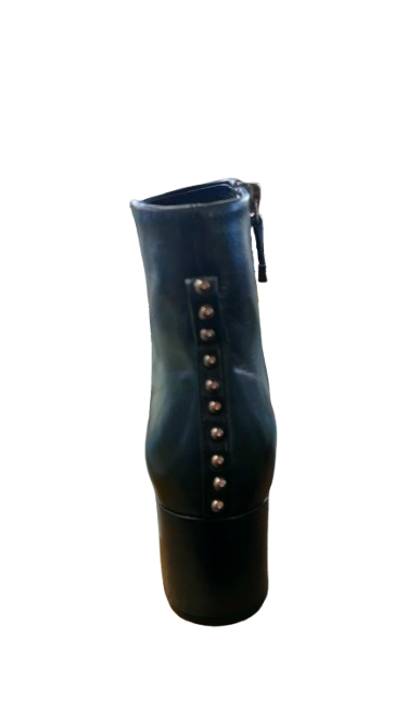 PRE OWNED Bruno Premi Black Leather Ankle Boots