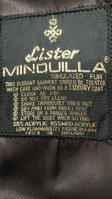 PRE LOVED Lister Minqulla Faux Fur Coat