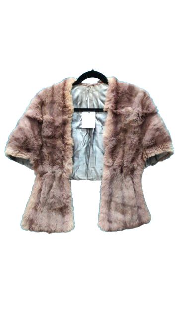 PRE OWNED Genuine Fur Stole - Two tone Brown