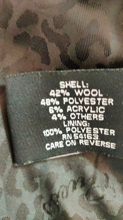 PRE OWNED Guess Double Breasted Skirted Coat