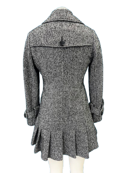 PRE OWNED Guess Double Breasted Skirted Coat