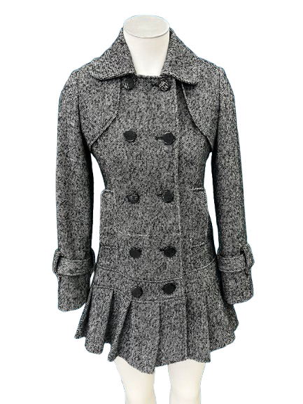 PRE OWNED Guess Double Breasted Skirted Coat