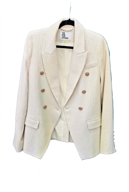 PRE OWNED We Are The Others Cream Boucle Blazer