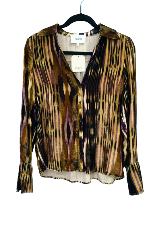 PRE OWNED Ba&sh  Print Blouse