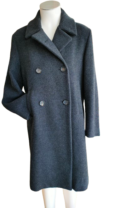 PRE OWNED Jil Sander Wool Coat in Charcoal Grey