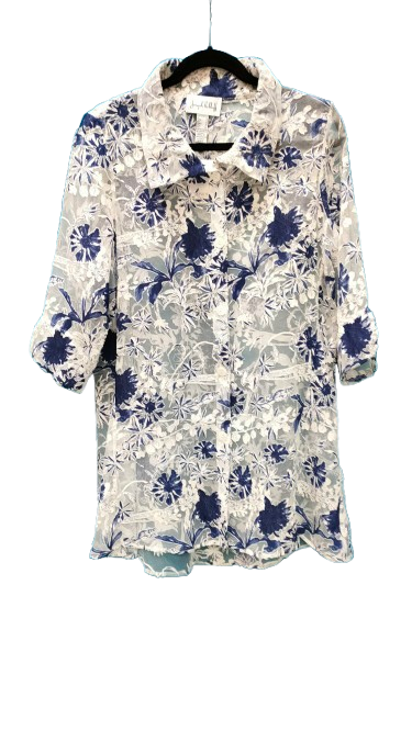 PRE OWNED Joseph Ribkoff Lace button down Tunic