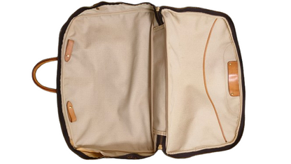 Louis Vuitton Sirius 70 interior detail showing seam and lining condition