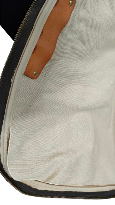 Louis Vuitton Sirius 70 interior open showing full lining