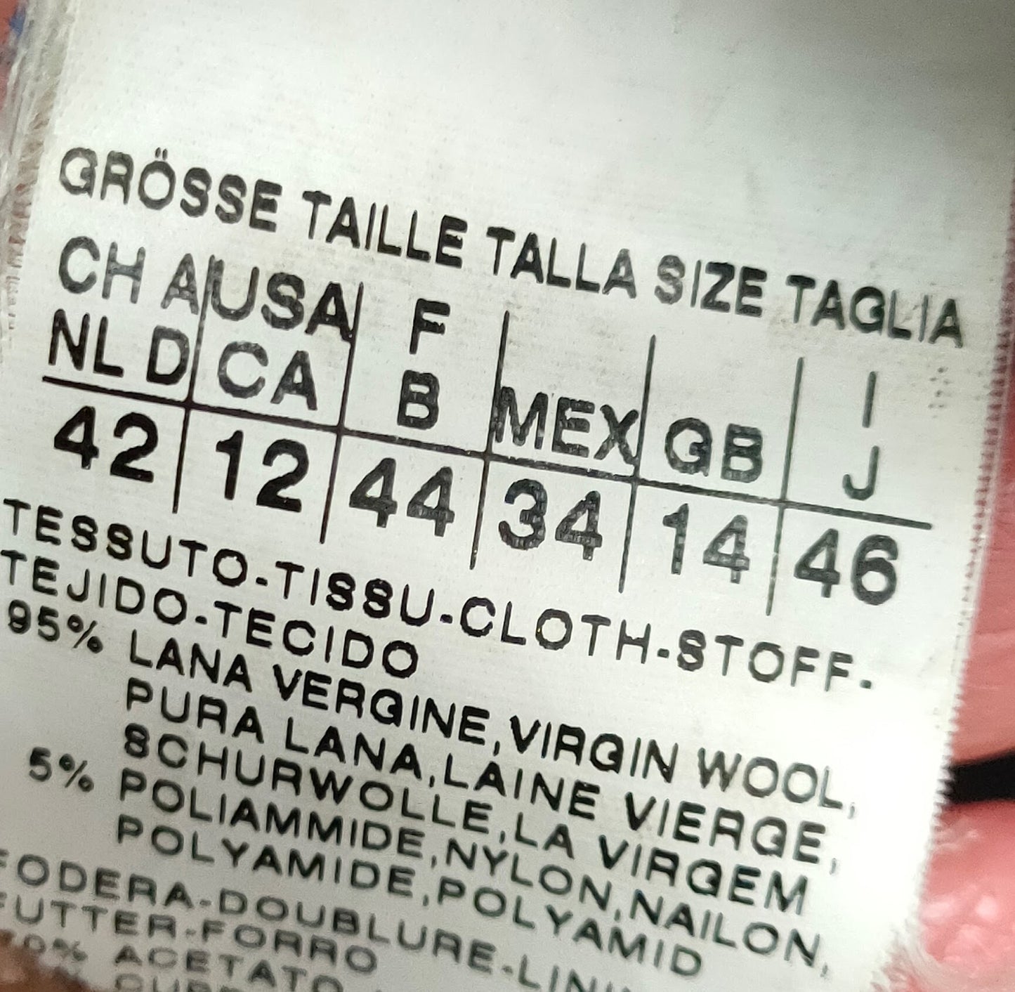 PRE OWNED Max Mara Black Wool Coat — NZ Size 14