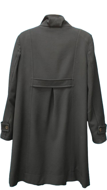 PRE OWNED Max Mara Black Wool Coat — NZ Size 14
